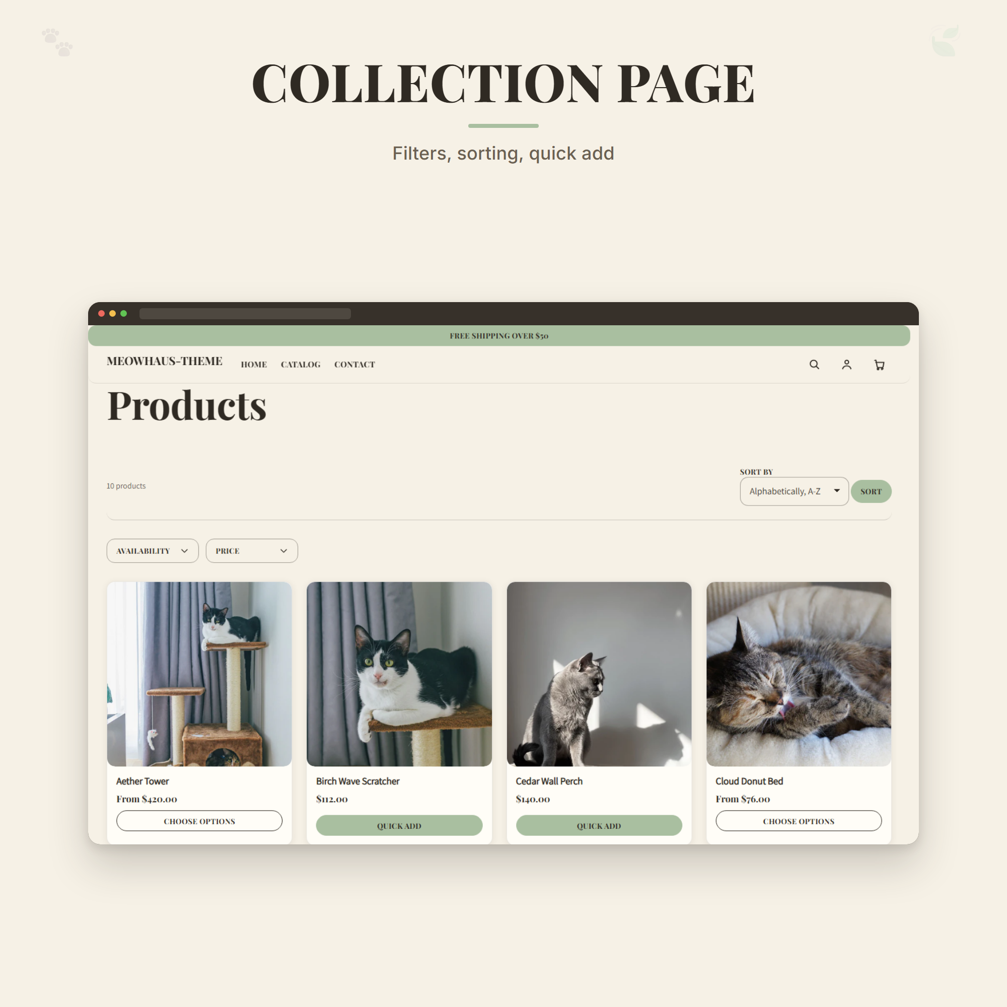 Collection Page Preview