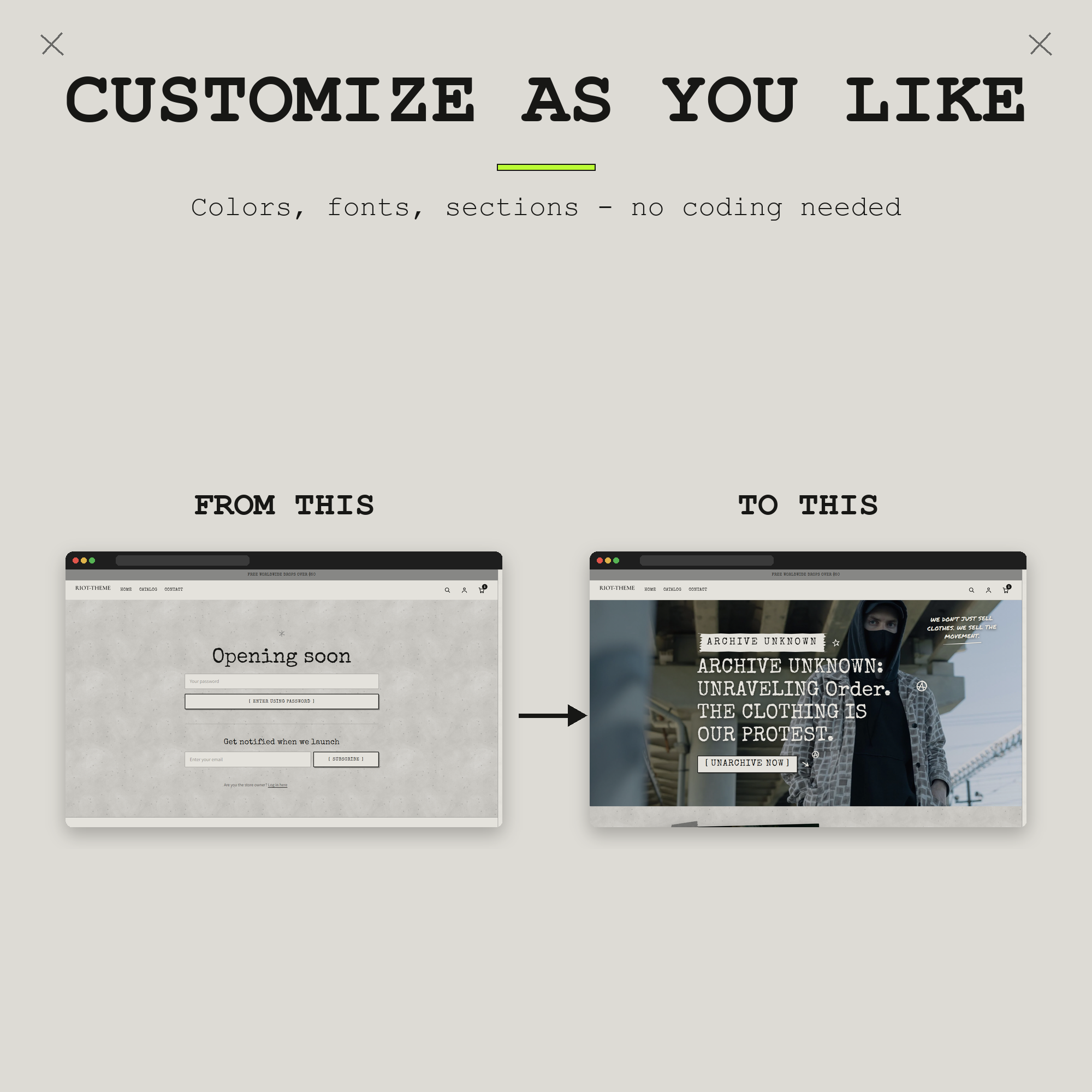 Customize Preview
