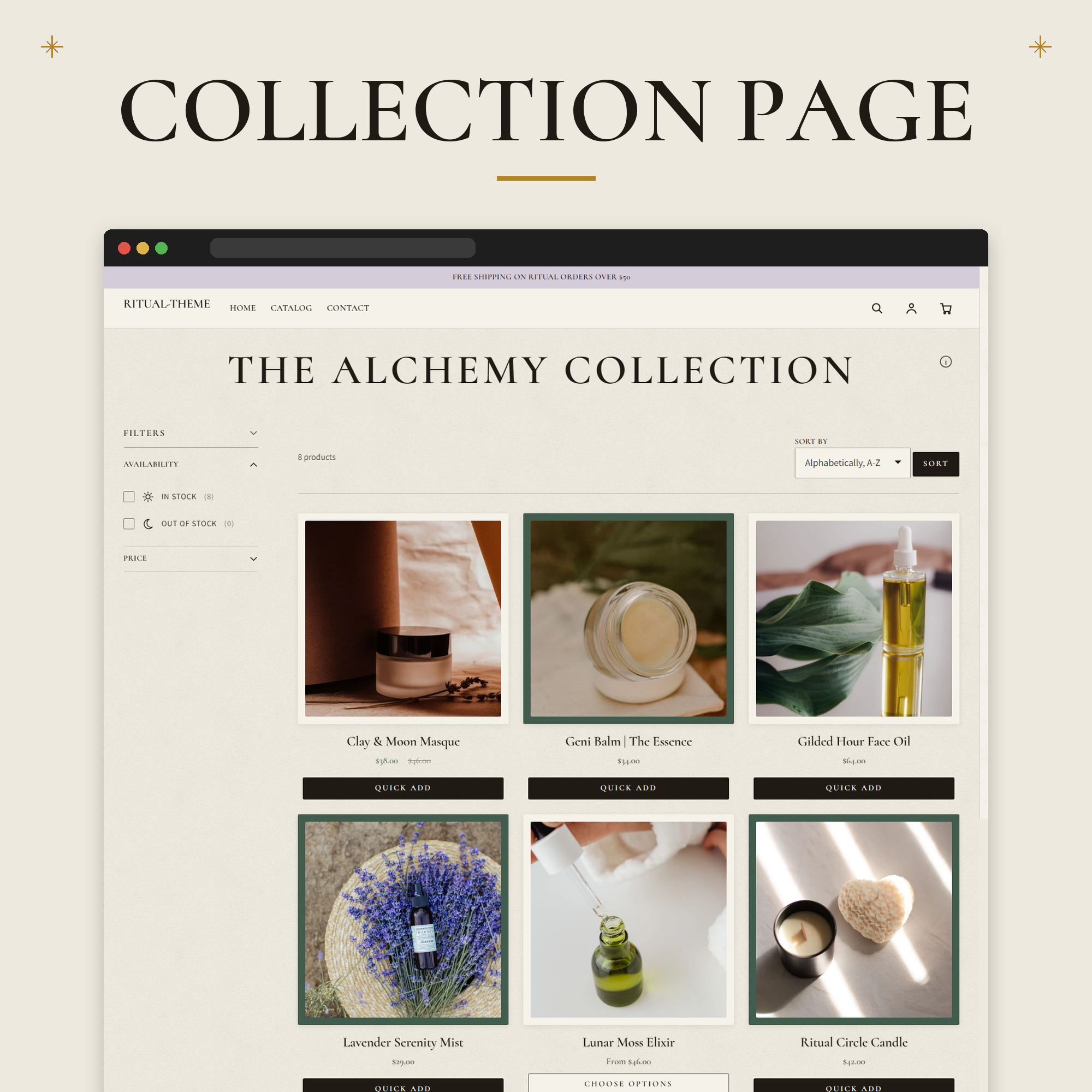 Collection Page Preview