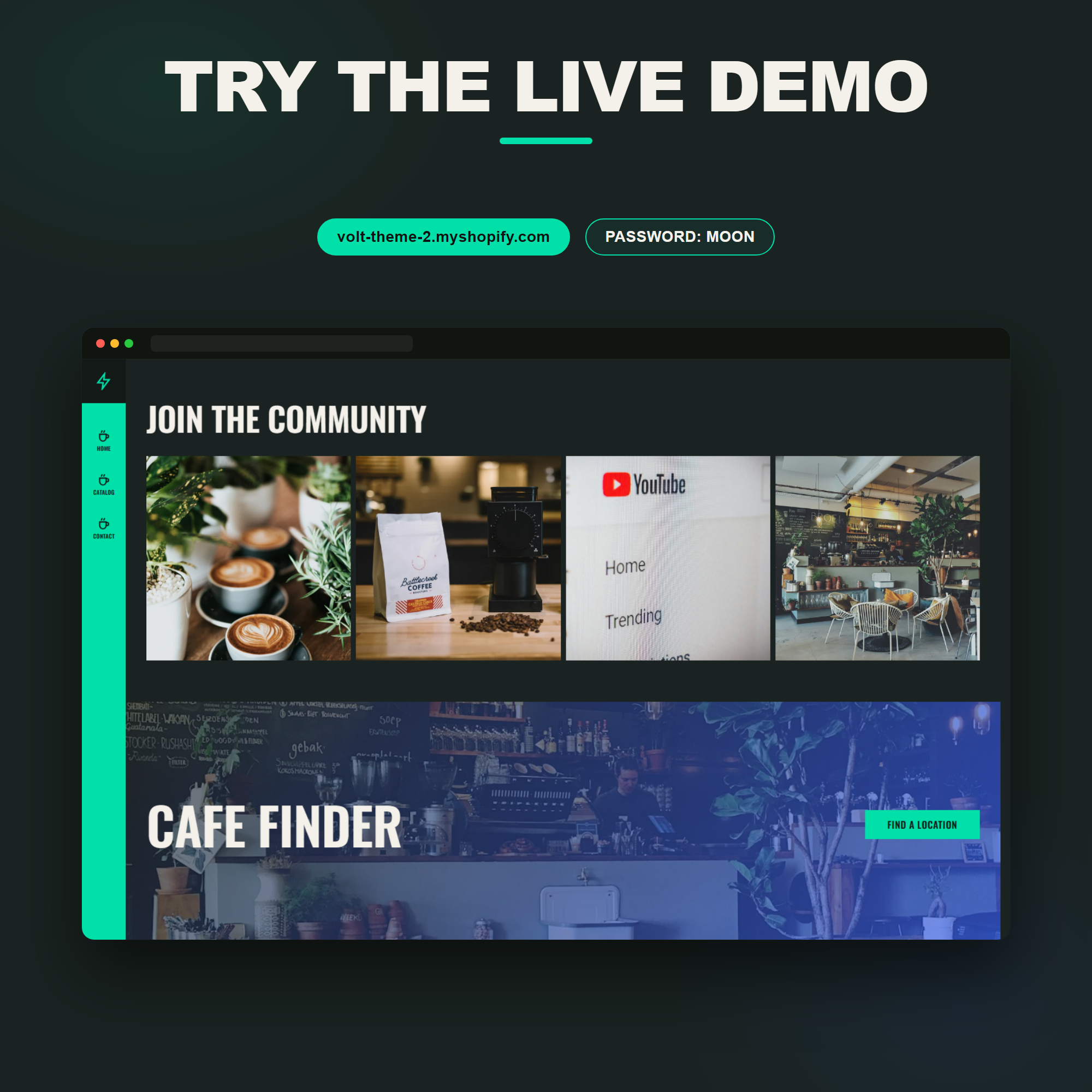 Community & Cafe Finder Preview