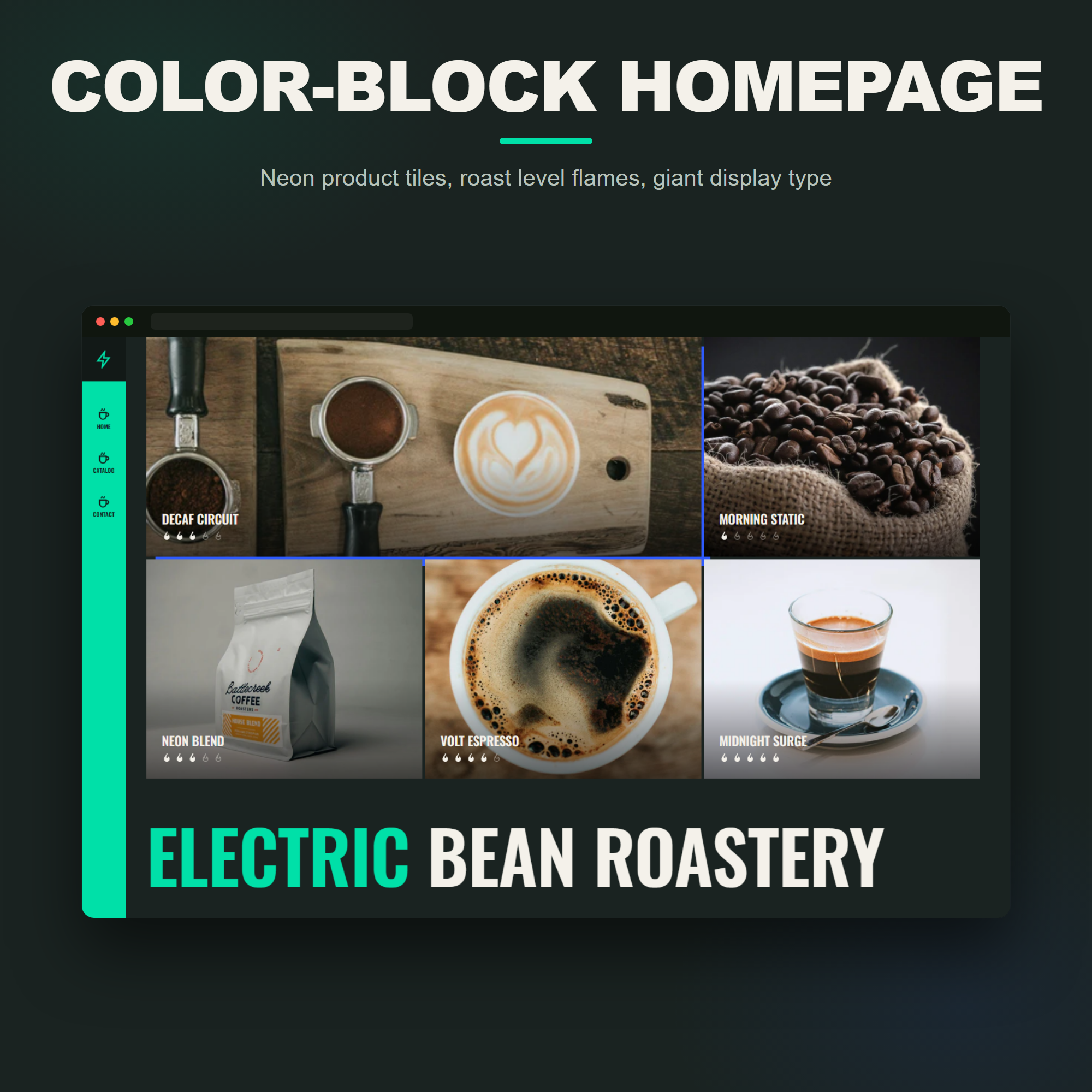 Color-Block Featured Grid Preview
